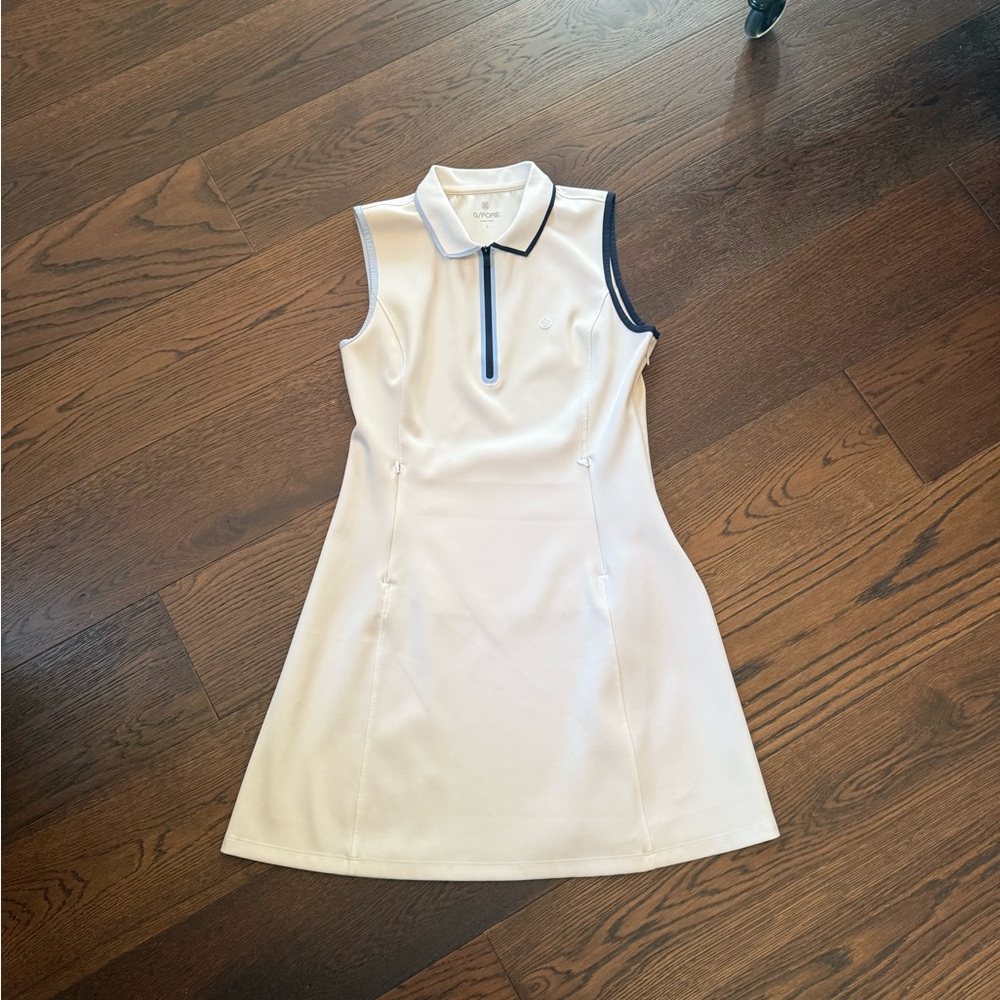 Sleeveless GFore Golf Dress with blue trim